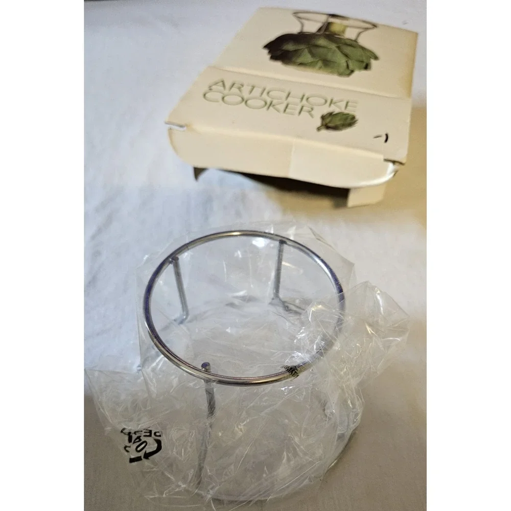 AMCO Artichoke Cooker Steamer Rack Model 675 NOS New in Box Set of 2 Vintage
